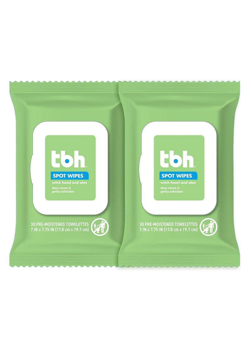 TBH Kids Spot Foam Face Cleaning Spot Wipes for Kids Preteens and Teens with Sensitive Dry Oily Skin