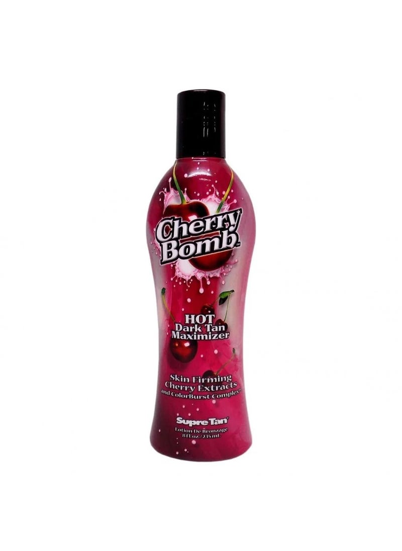 Supre Cherry Bomb Red Hot Dark Accelerator Tanning Lotion 8 oz