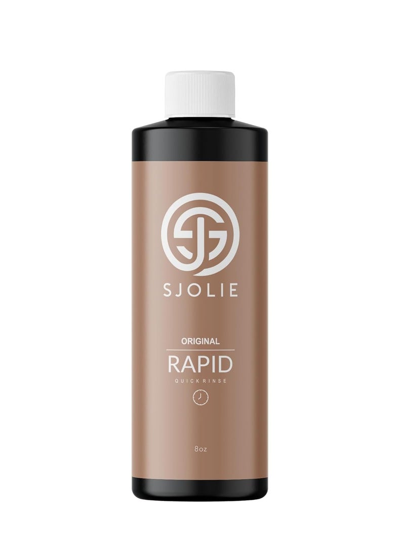 SJOLIE Rapid Spray Tan Solution  Ultra One Hour Express Tan  Olive Base  Sunless Tanner for a Fast Drying VeganFriendly Radiant Glow 8oz