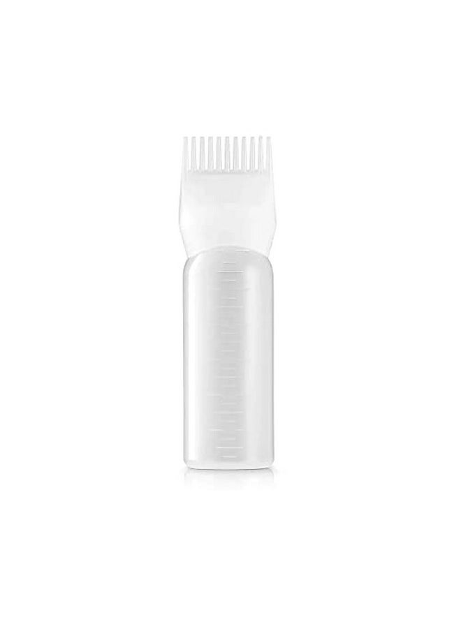 Evelyne Root Comb Applicator Bottle, 6 ounce with graduated scale, Hair Coloring, Dye and scalp treament essential (Pack of 1)