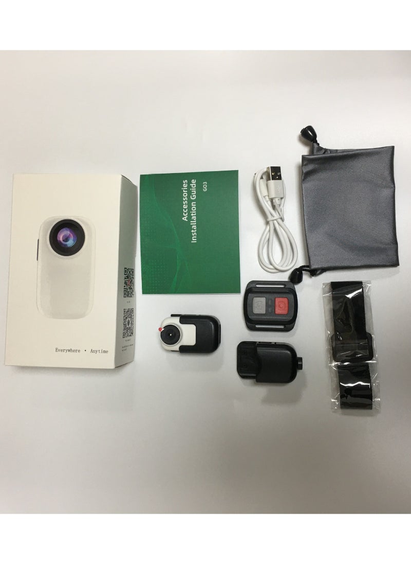 4K30FPS Mini Thumb Action Camera with Touch Screen, Wearable & Portable Sports Camera, 1.5