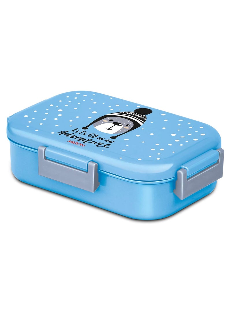 MILTON New Flatmate Inner Stainless Steel Tiffin Box, 700 ml, Sky Blue | Food Grade | School Lunch Box | Picnic
