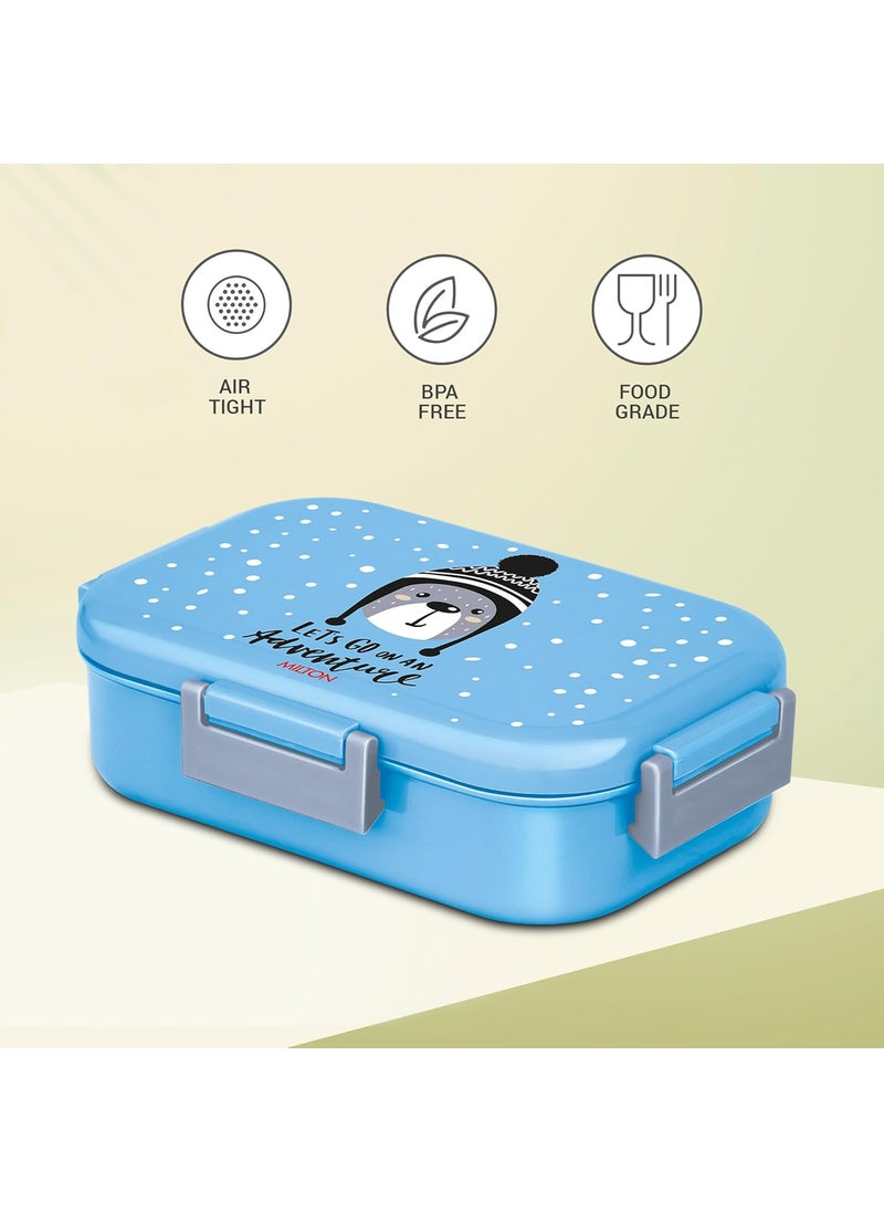 MILTON New Flatmate Inner Stainless Steel Tiffin Box, 700 ml, Sky Blue | Food Grade | School Lunch Box | Picnic