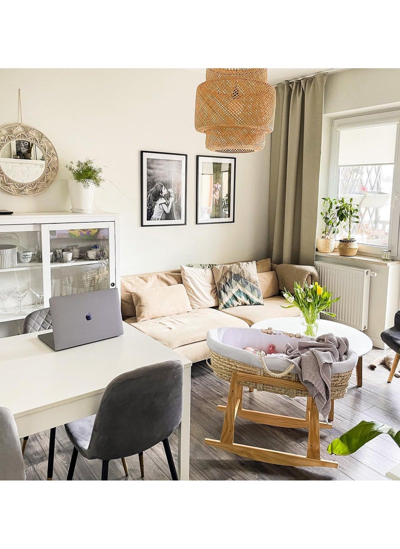 Classic Wicker Moses Basket with Rocking Stand