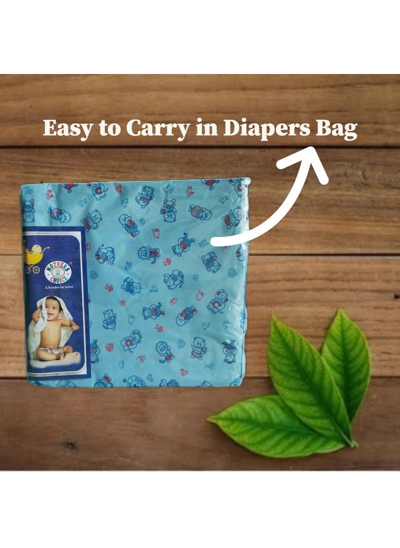 Mothers Choice® King Waterproof PVC Plastic Mattress Protector/Bed Protection Sheet for Baby and Adult, 95 x 73 Inches - Pack of 1, Blue