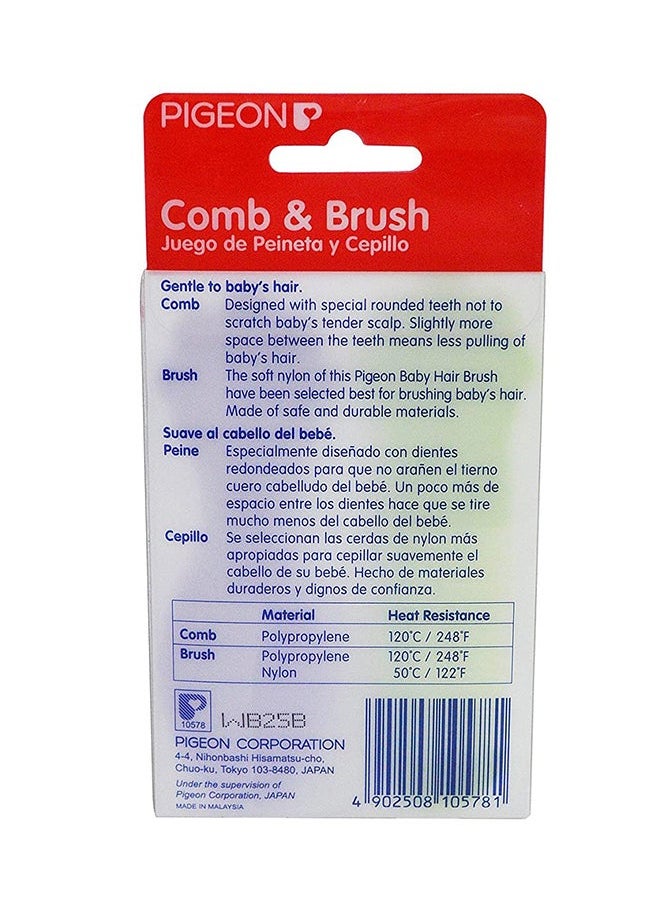 2-Piece Comb And Brush Set