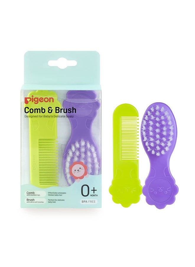 2-Piece Comb And Brush Set