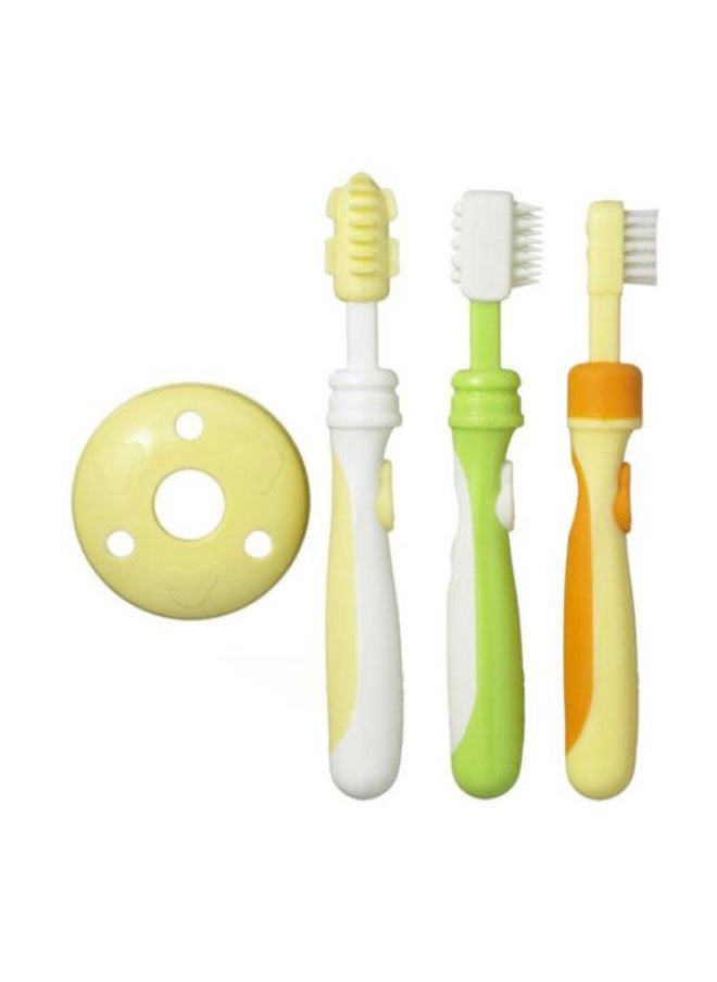 3-Piece Lesson 123 Training Toothbrush Set, 6+ M - Multicolor