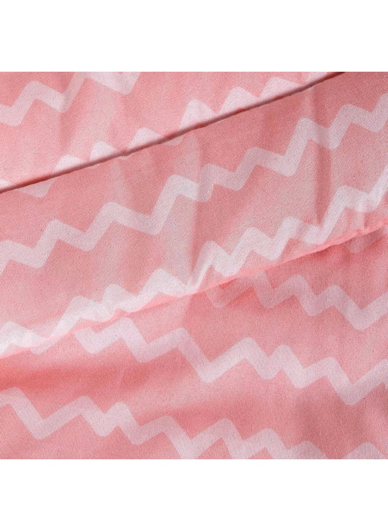 HOKIPO Super Soft Microfiber Double Bed Size AC Comforter/Blanket/Duvet/Bedding Set for Double Bed with 1 Flat Bedsheet and 2 Pillow Cover, 220 GSM (NEW-562-D7)