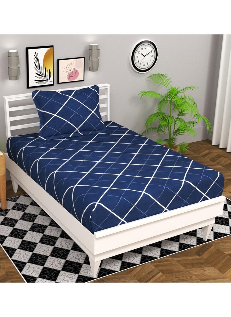 BSB HOME Single Bedsheet Combo (Pack of 4) | Soft Brushed Microfiber 144 TC - Set of 4 bedsheet with 4 Pillow Cover - Breathable & Wrinkle Free - 8 Pcs Set | Multicolour,Floral