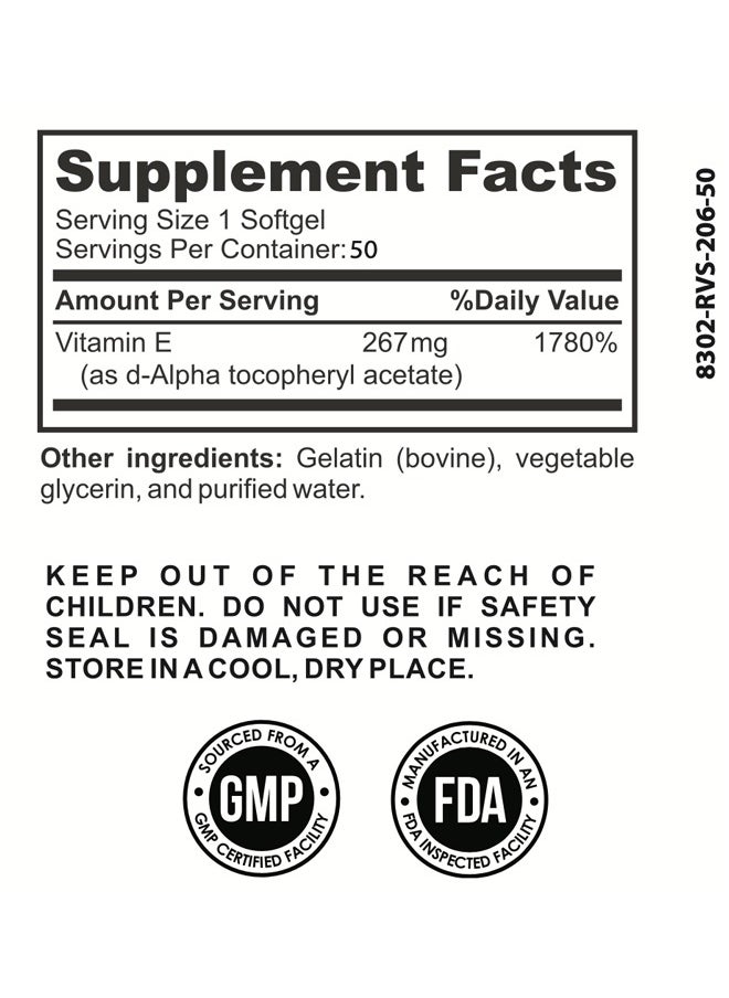 E-400 IU – 50 Capsules