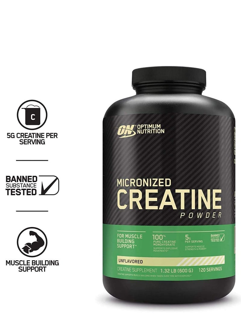 Creatine Powder Unflavored 600g