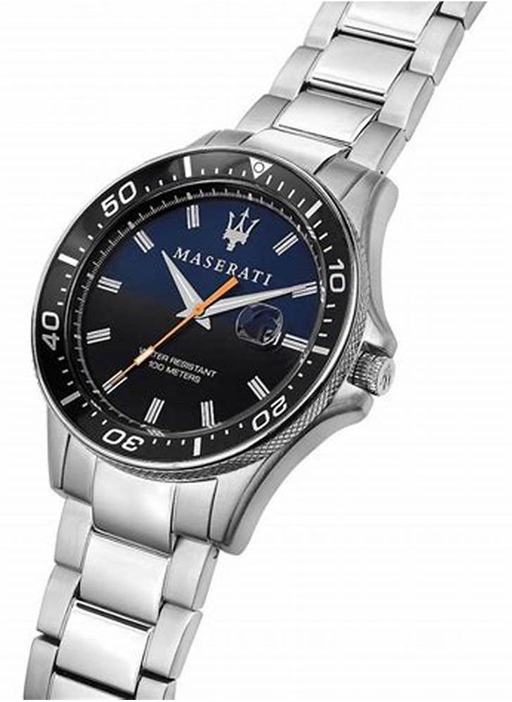 Men's Sfida Analog Multicolor Dial Stainless Steel Watch R8853140001 -44mm