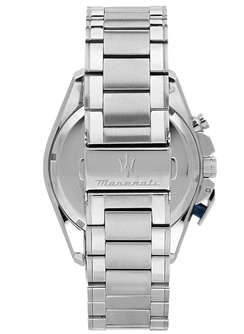 Maserati R8873612043 TRAGUARDO 45 mm Chronograph Men's Watch, Silver, Chronograph