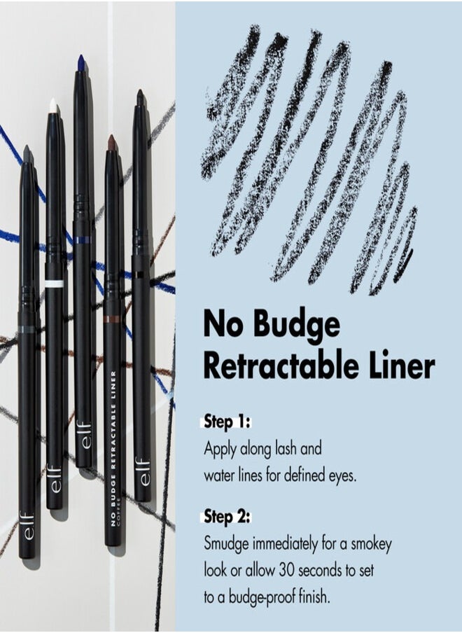No Budge Retractable Eyeliner Charcoal Waterproof 0.23g