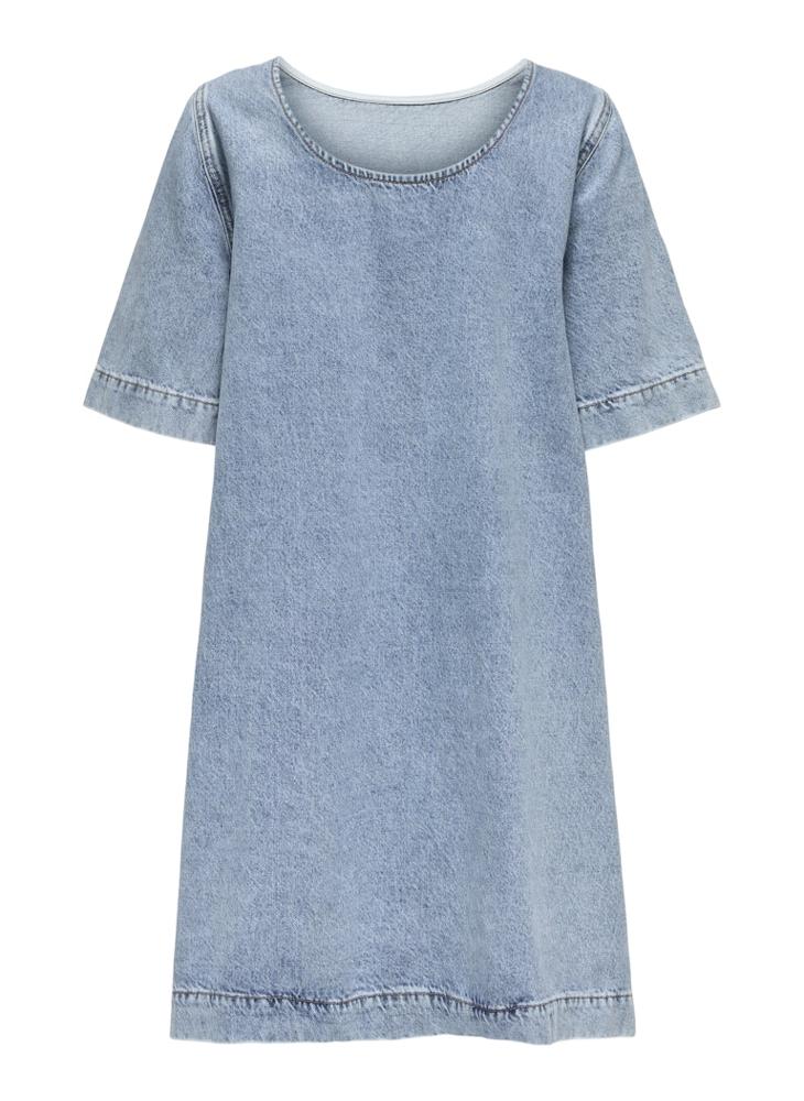 Crew Neck Bow Detail Dress