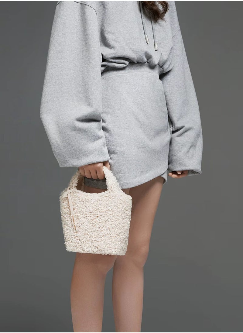 Charles & Keith - Arlys faux wool tote