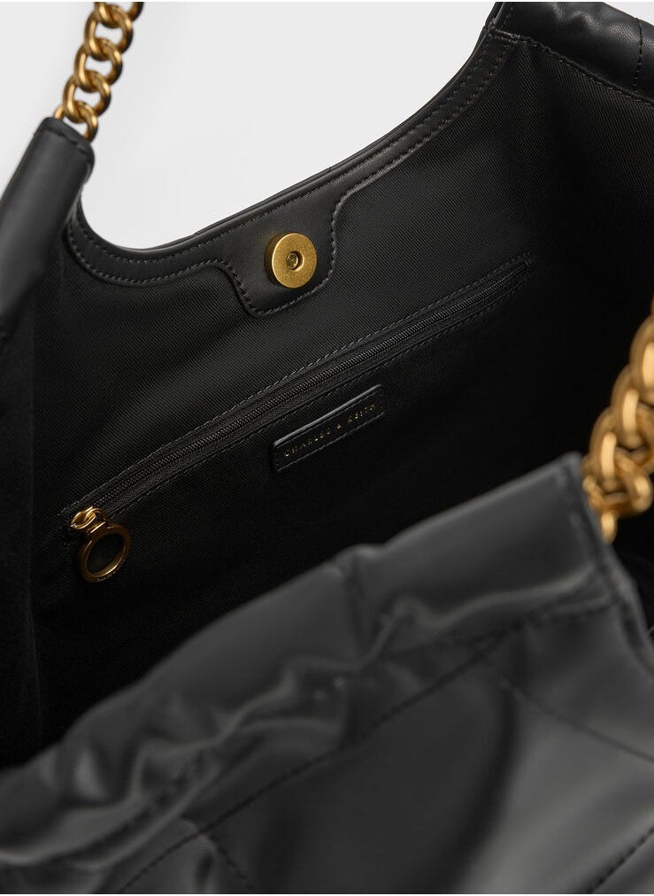 Charles & Keith Braided Handle Tote Bag