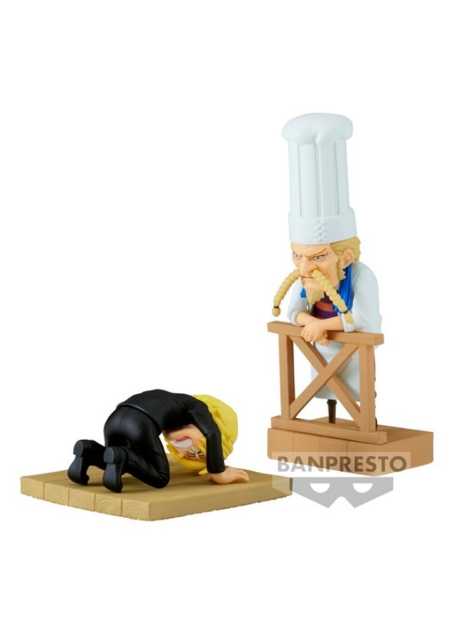Banpresto One Piece World Collectable Figure Log Stories Sanji&Zeff 2 Statue