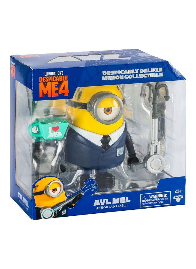 Despicable Me 4 AVL Mel Despicably Deluxe Minion Collectible Figure