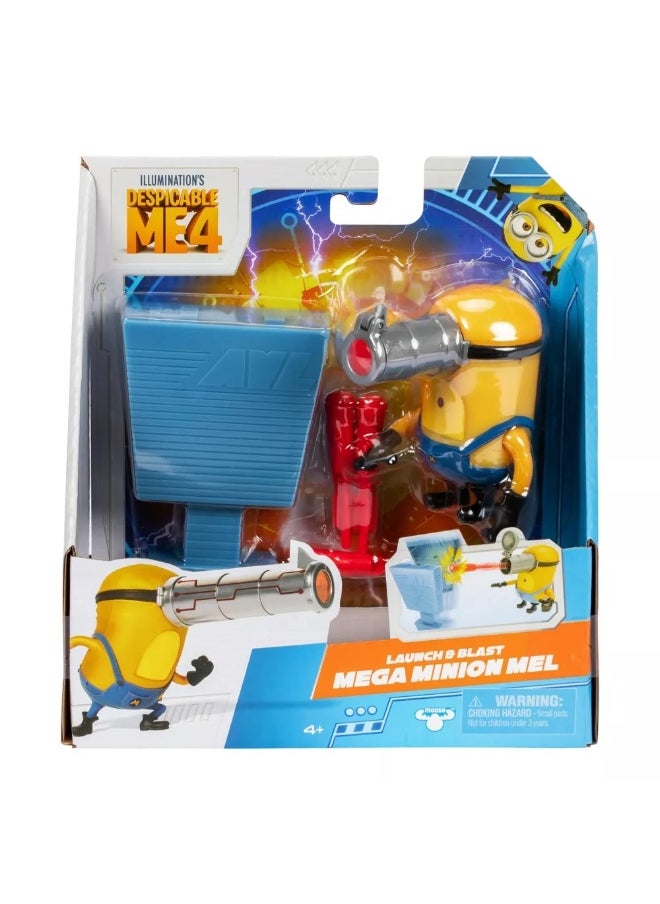 Despicable Me 4 Mel Mega Minion Launch and Blast Figure
