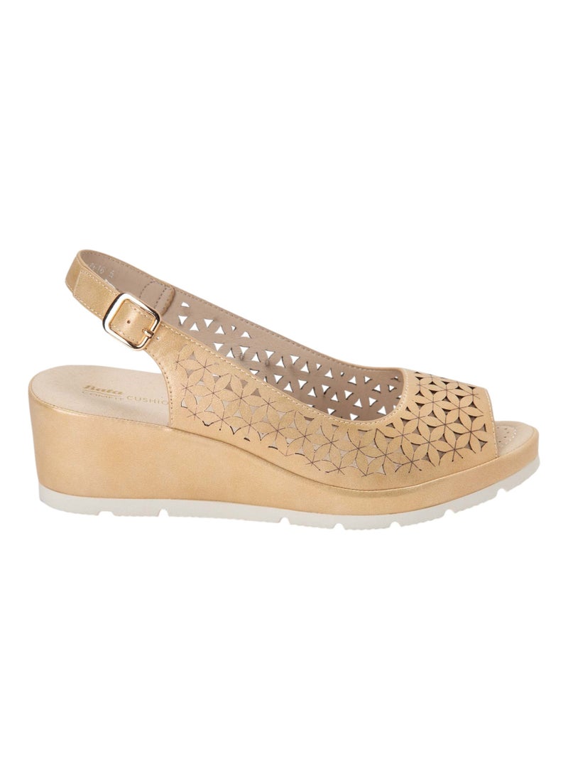 Bata Comfit Casual Wedge Slingback Sandals
