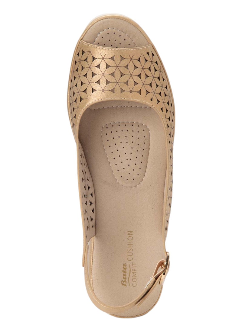 Bata Comfit Casual Wedge Slingback Sandals