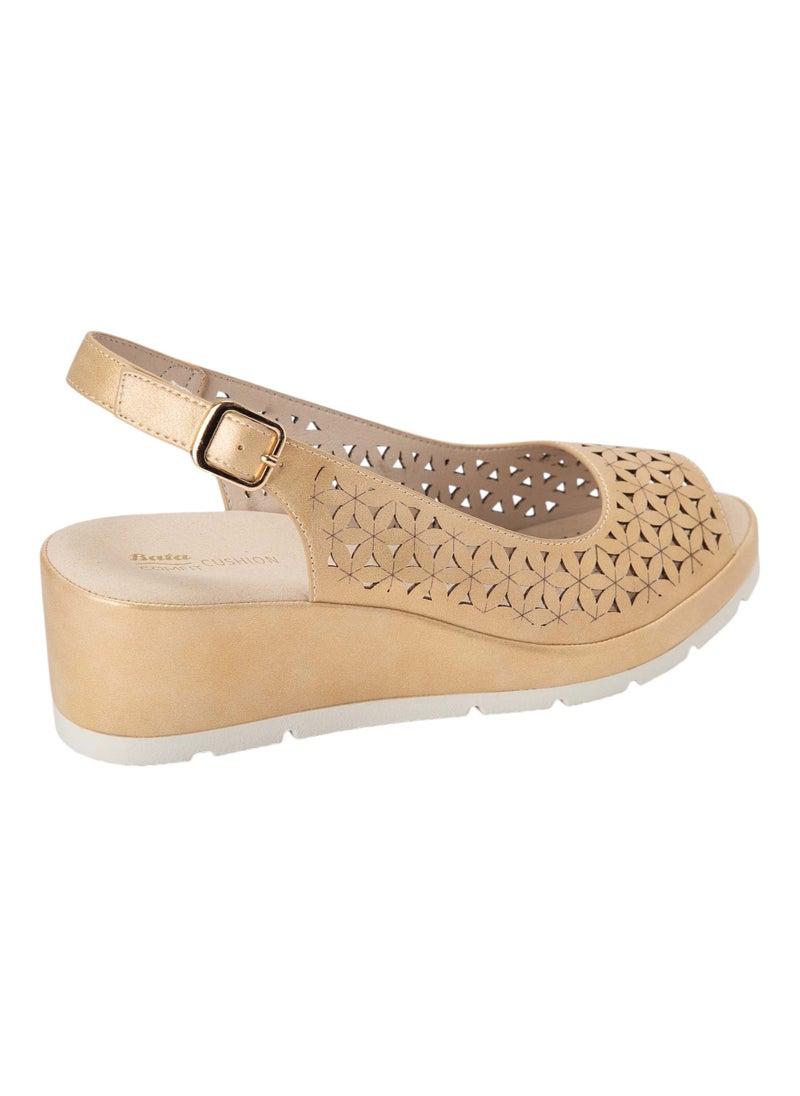 Bata Comfit Casual Wedge Slingback Sandals