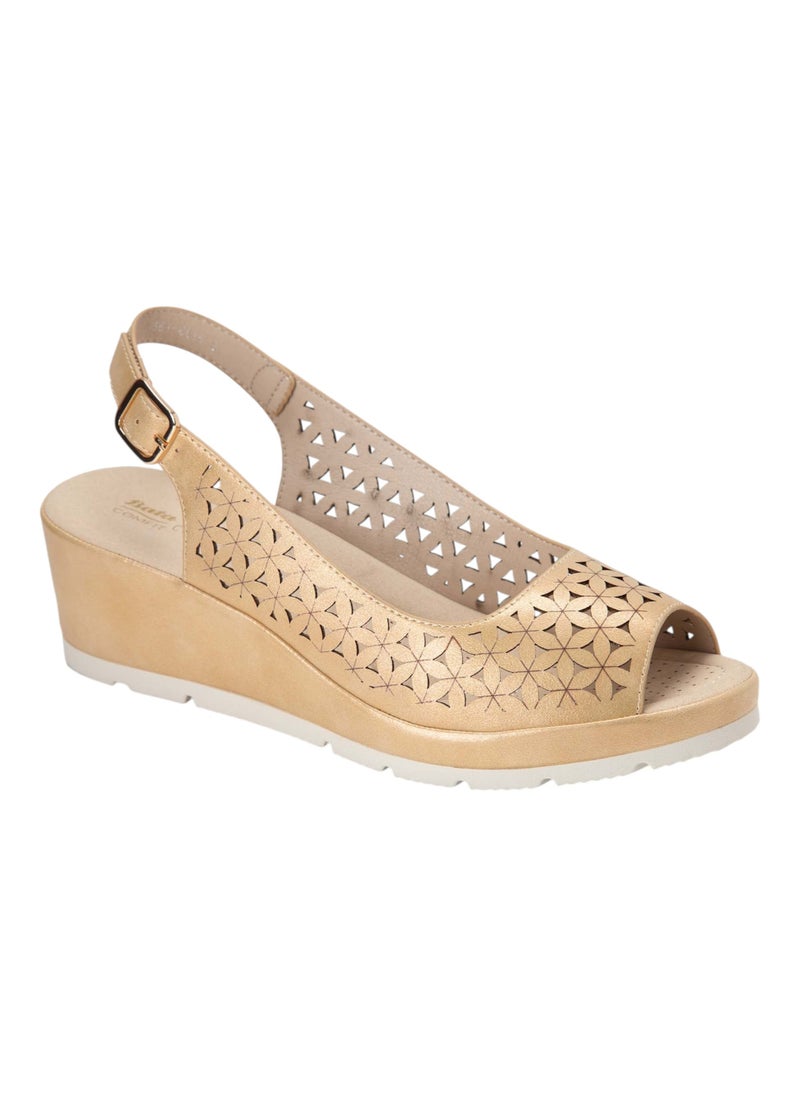 Bata Comfit Casual Wedge Slingback Sandals