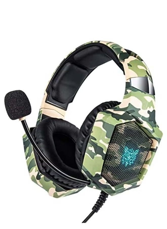 K8 Stereo Over-Ear Gaming Headphones with Mic – Wired Gaming Headset for PS4, PS5, Xbox One, Xbox Series X, Nintendo Switch, PC – High-Quality Sound & Clear Communication