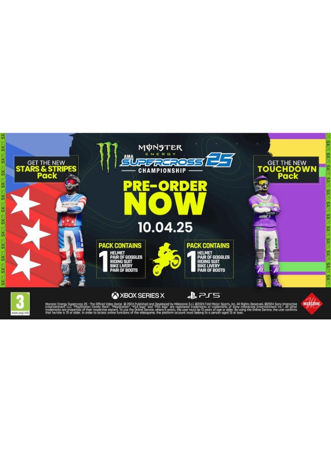 Monster Energy Supercross 25 Day One Edition - PlayStation 5 (PS5)