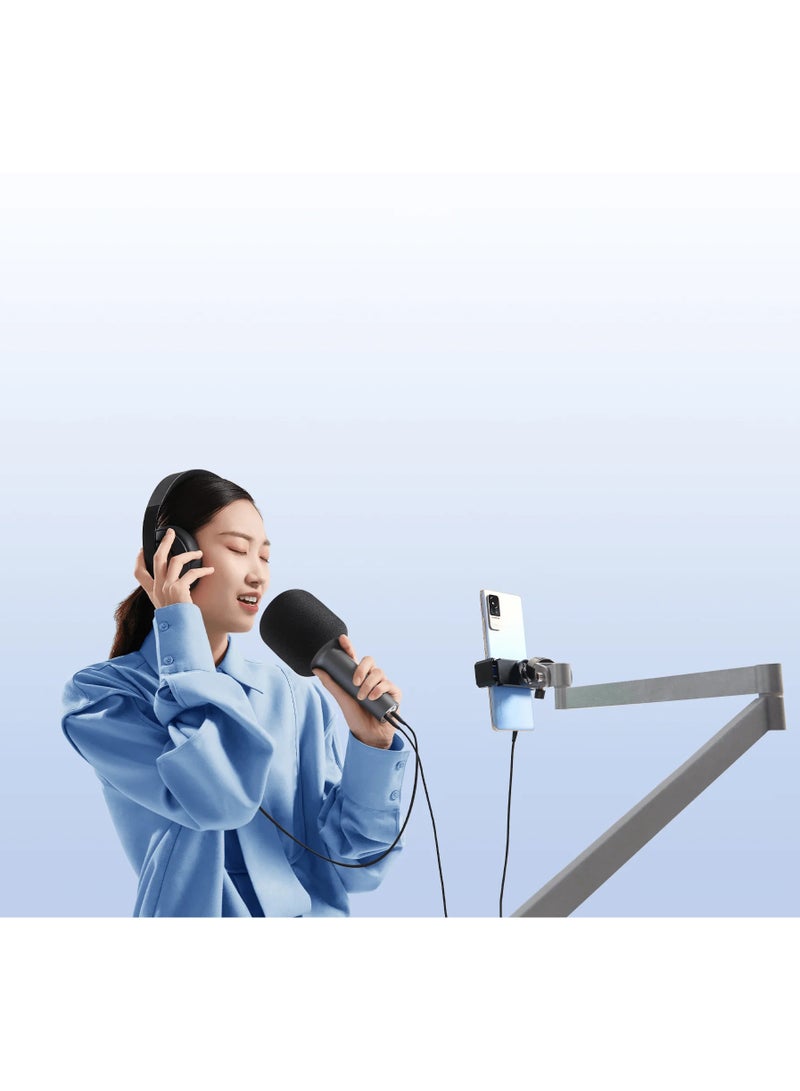 Mi Karaoke Microphone,Bluetooth 5.1 DSP Chip Noise Cancellation Stereo Rechargeable XMKGMKF01YM black
