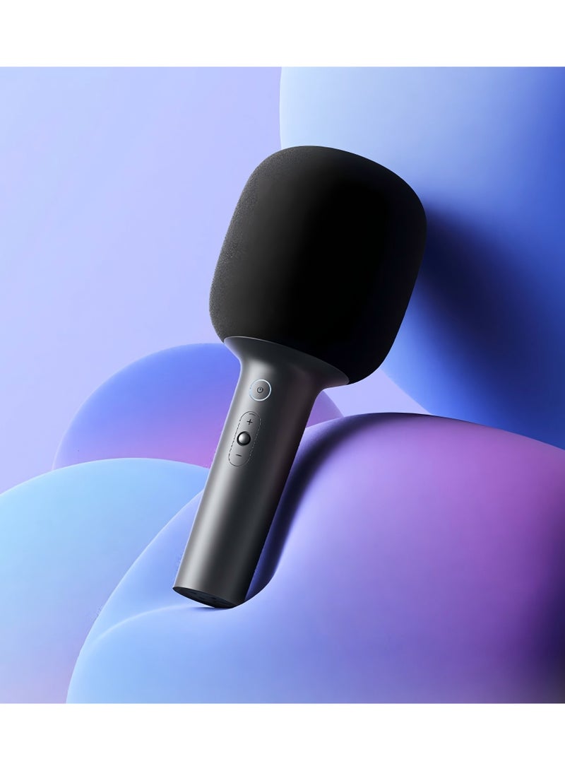 Mi Karaoke Microphone,Bluetooth 5.1 DSP Chip Noise Cancellation Stereo Rechargeable XMKGMKF01YM black