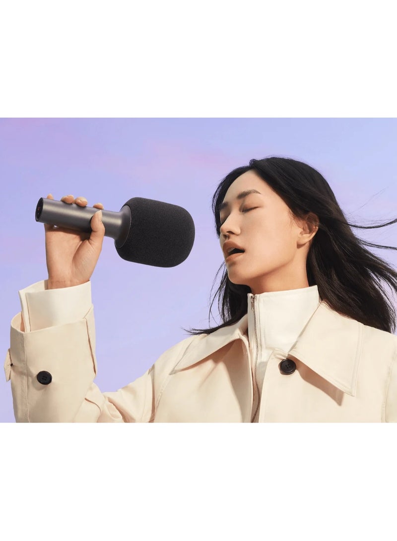 Mi Karaoke Microphone,Bluetooth 5.1 DSP Chip Noise Cancellation Stereo Rechargeable XMKGMKF01YM black