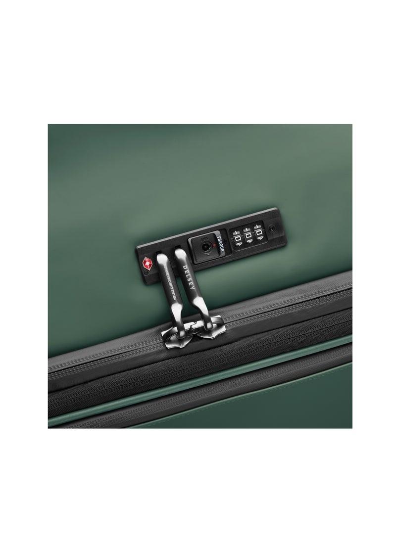 Turenne 2.0 76cm Softcase Expandable 4 Double Wheel Luggage Trolley- Green