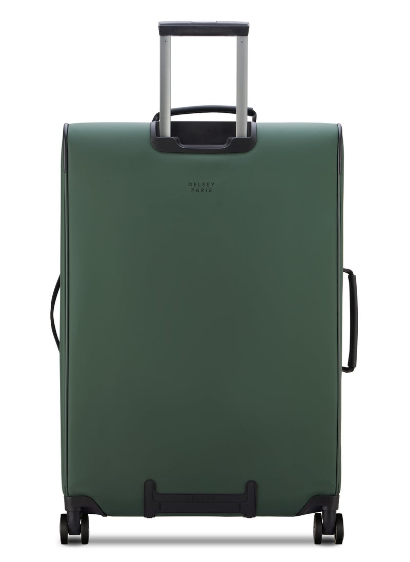 Turenne 2.0 76cm Softcase Expandable 4 Double Wheel Luggage Trolley- Green