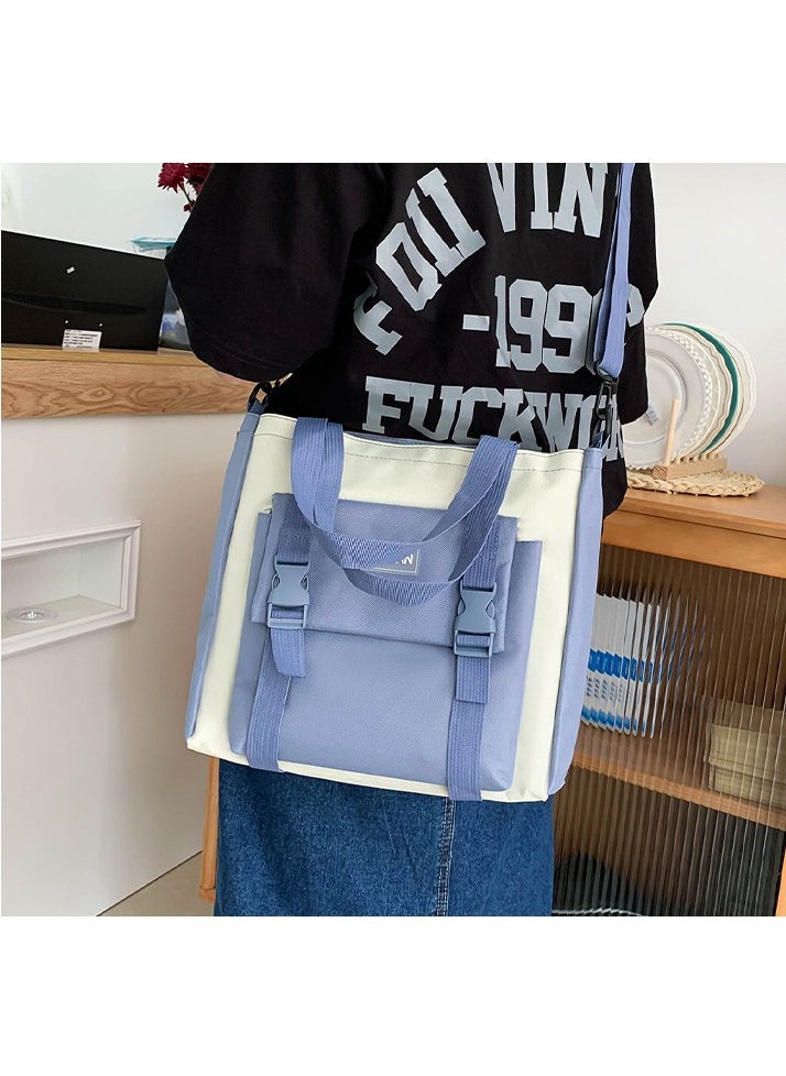 Girl  Large-capacity Schoolbag, Fashionable Campus Student Backpack 30*42*12CM + Handbag 28*4*30CM + Shoulder Bag 18*1*18CM + Pencil Case 22*4*5CM + Coin Bag Five-piece Set