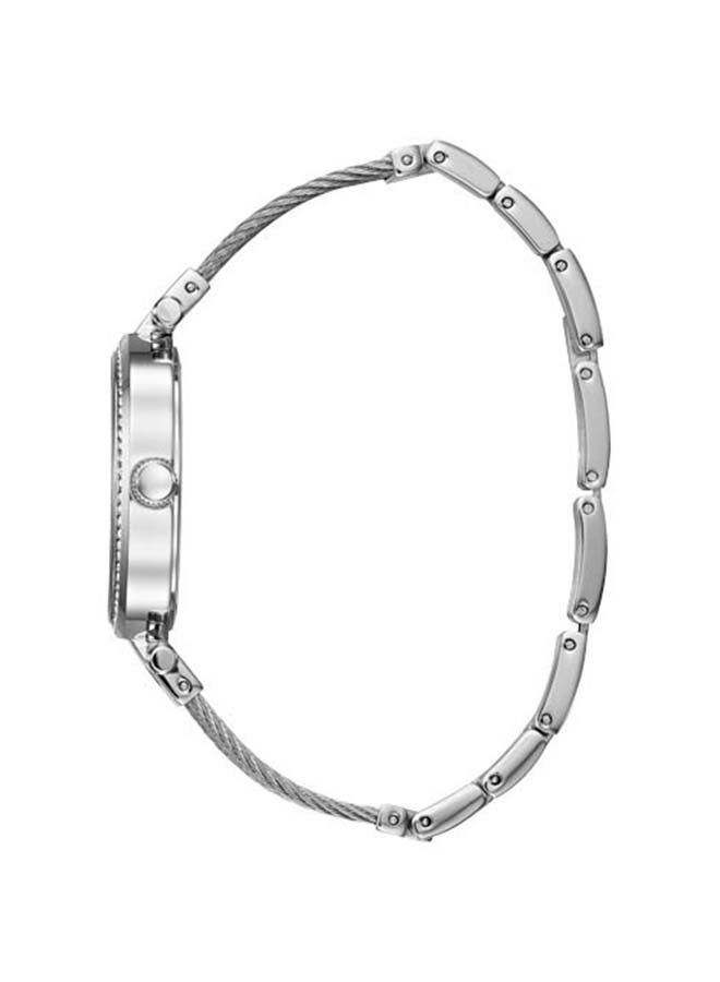 Women's Textured Stainless Steel Bracelet Watch W0638L1