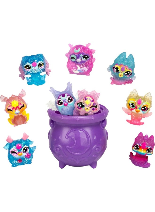 Moose: Magic Mixies Minis: S1 9-Pack, Shimmerverse World, 90 Minis, Potion Cauldron