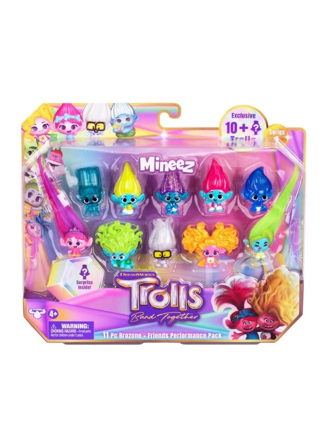 DreamWorks Trolls Band Together Mineez 11 Piece Performance Pack