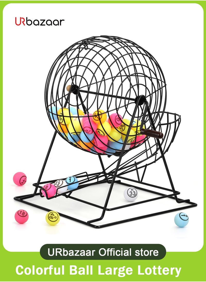 Big！Big！Super Big Bingo Game Set -18.9 Inch Extra Large Bingo Set - Best Board Games with Metal Bingo Cage and Balls Set with Bingo Cards - Bingo Games for Family - Bingo Sets for Adults Large Group