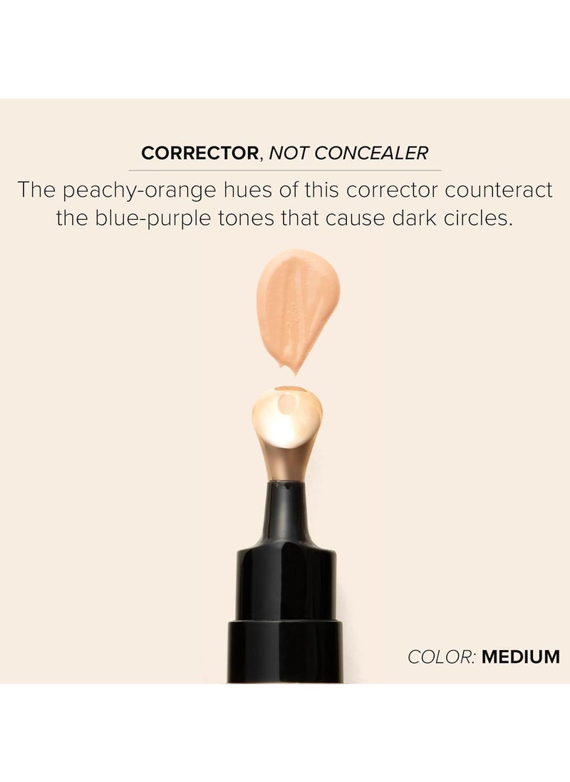 Luminous Eye Corrector SPF 41, Under Eye Color Corrector for Dark Circles, Anti-Aging Tinted Eye Cream, Hydrating Eye Serum with Peach Undertone FSA/HSA Eligible, Medium