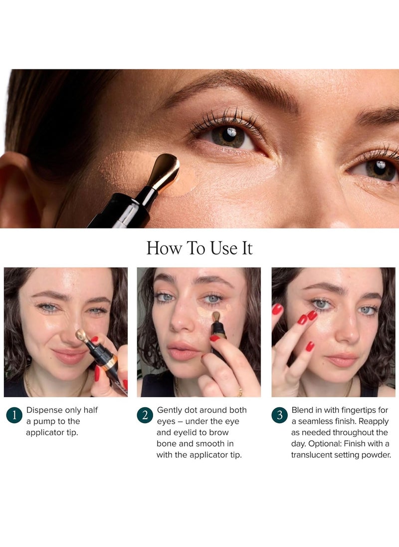 Luminous Eye Corrector SPF 41, Under Eye Color Corrector for Dark Circles, Anti-Aging Tinted Eye Cream, Hydrating Eye Serum with Peach Undertone FSA/HSA Eligible, Medium