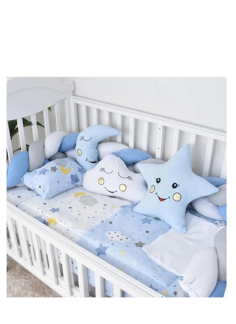 Factory Price 8 Pieces Soft Bedding Sets for Kids – Blue Star