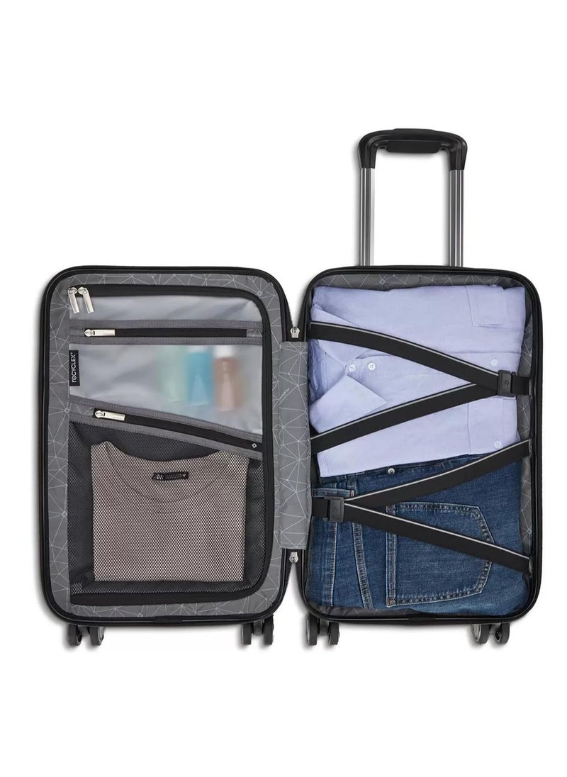 Element 2 Piece Hardside Luggage Set in Black, Black, Medium, Large, Hardside Luggage
