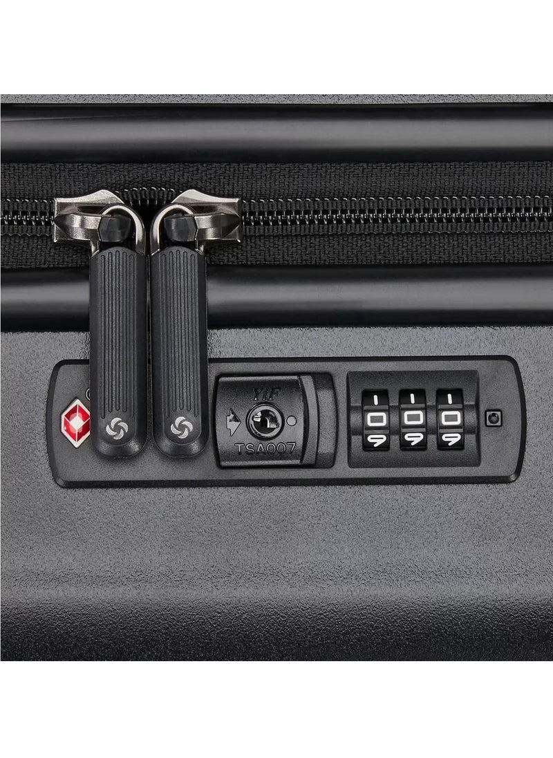 Element 2 Piece Hardside Luggage Set in Black, Black, Medium, Large, Hardside Luggage