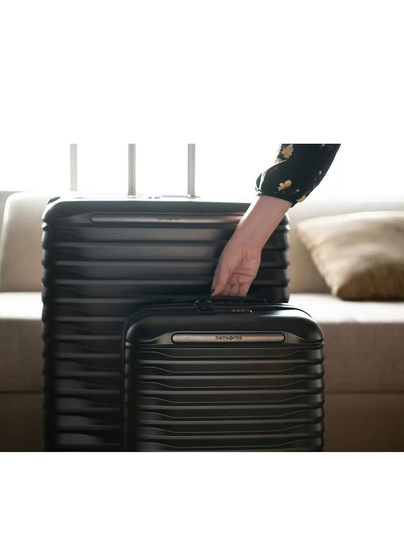 Element 2 Piece Hardside Luggage Set in Black, Black, Medium, Large, Hardside Luggage