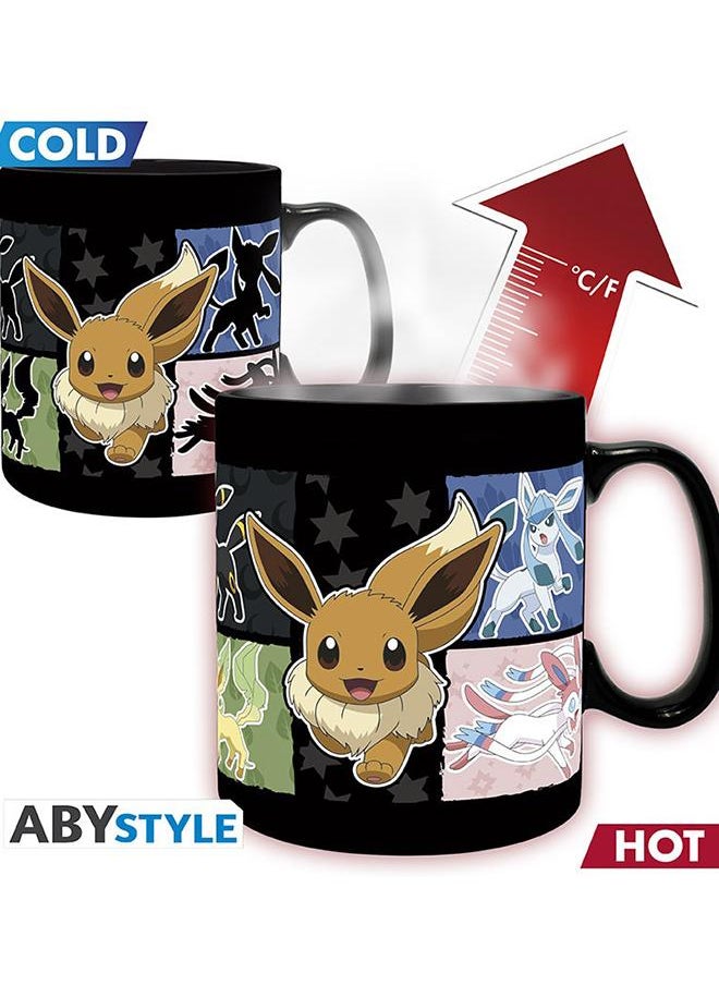 Pokemon - Mug Heat Change - 460 Ml - Eevee - Cardboard Box X