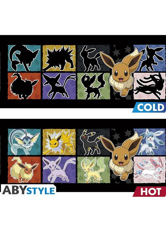 Pokemon - Mug Heat Change - 460 Ml - Eevee - Cardboard Box X