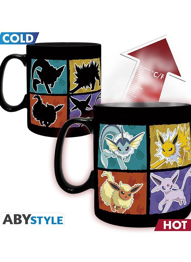 Pokemon - Mug Heat Change - 460 Ml - Eevee - Cardboard Box X